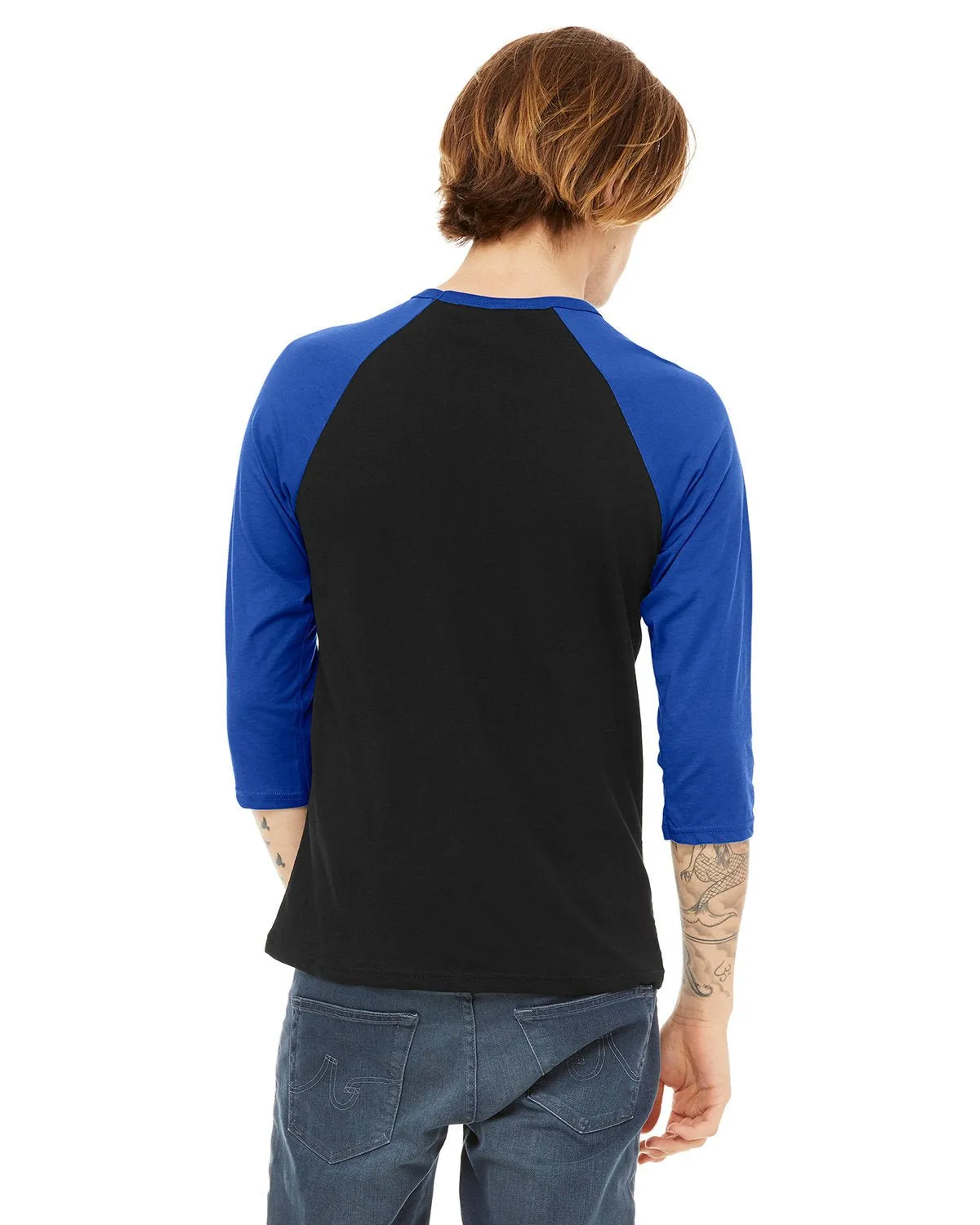 3200-Bella   Canvas-BLACK/ TRUE ROYL