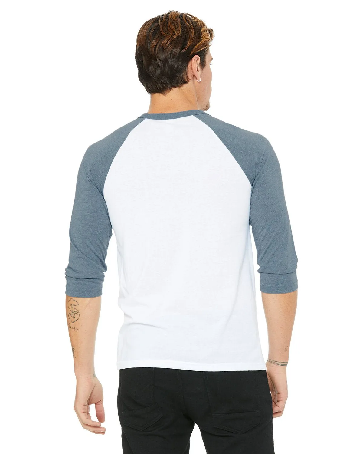 3200-Bella   Canvas-WHITE/ DENIM