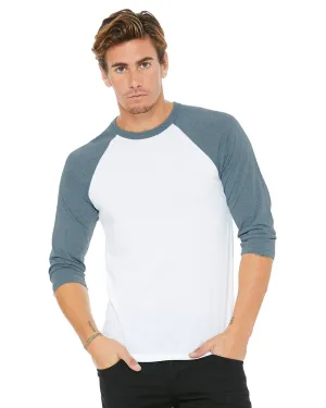 3200-Bella   Canvas-WHITE/ DENIM