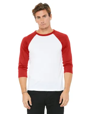 3200-Bella   Canvas-WHITE/ RED