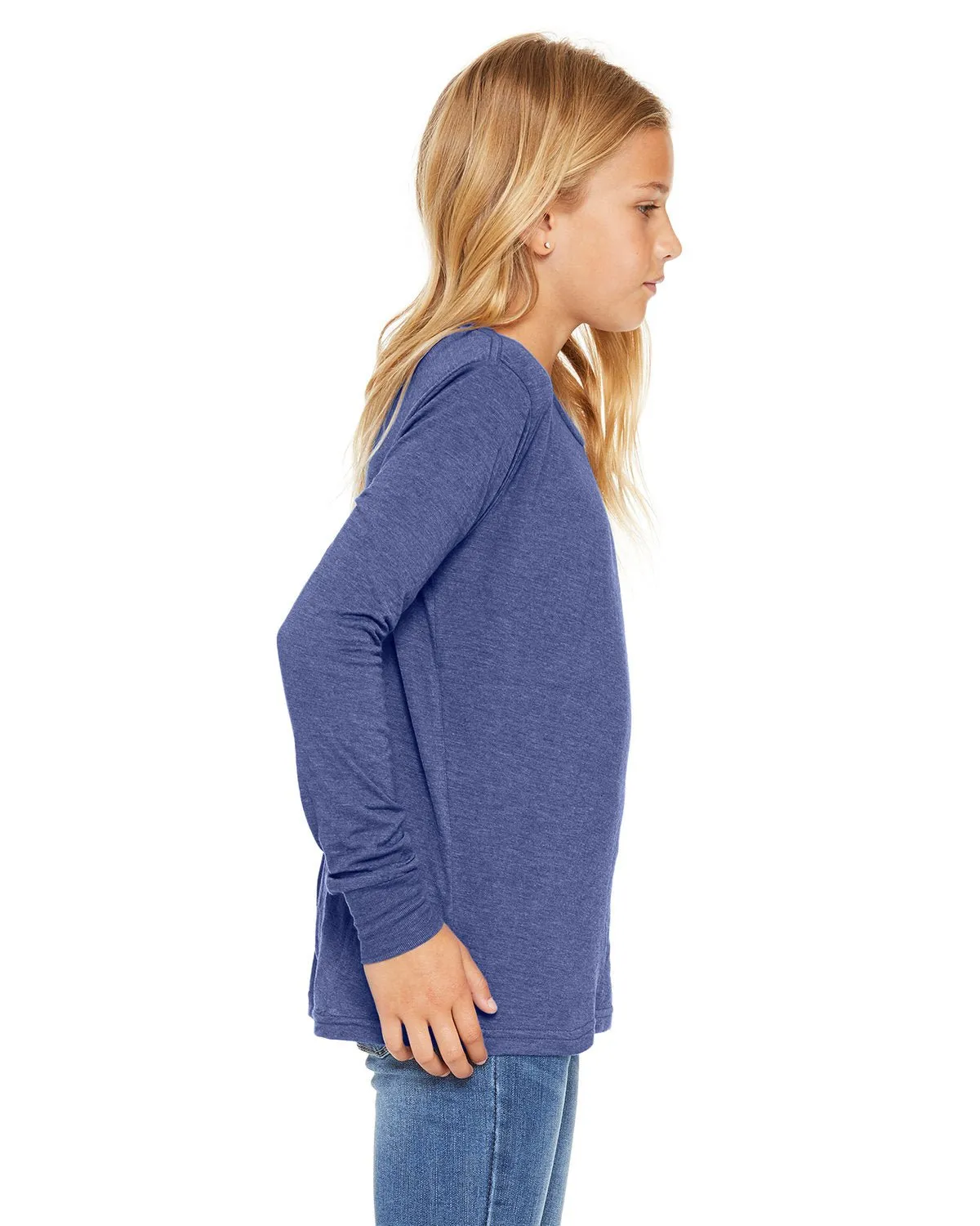 3501Y-Bella   Canvas-TR ROYAL TRIBLND