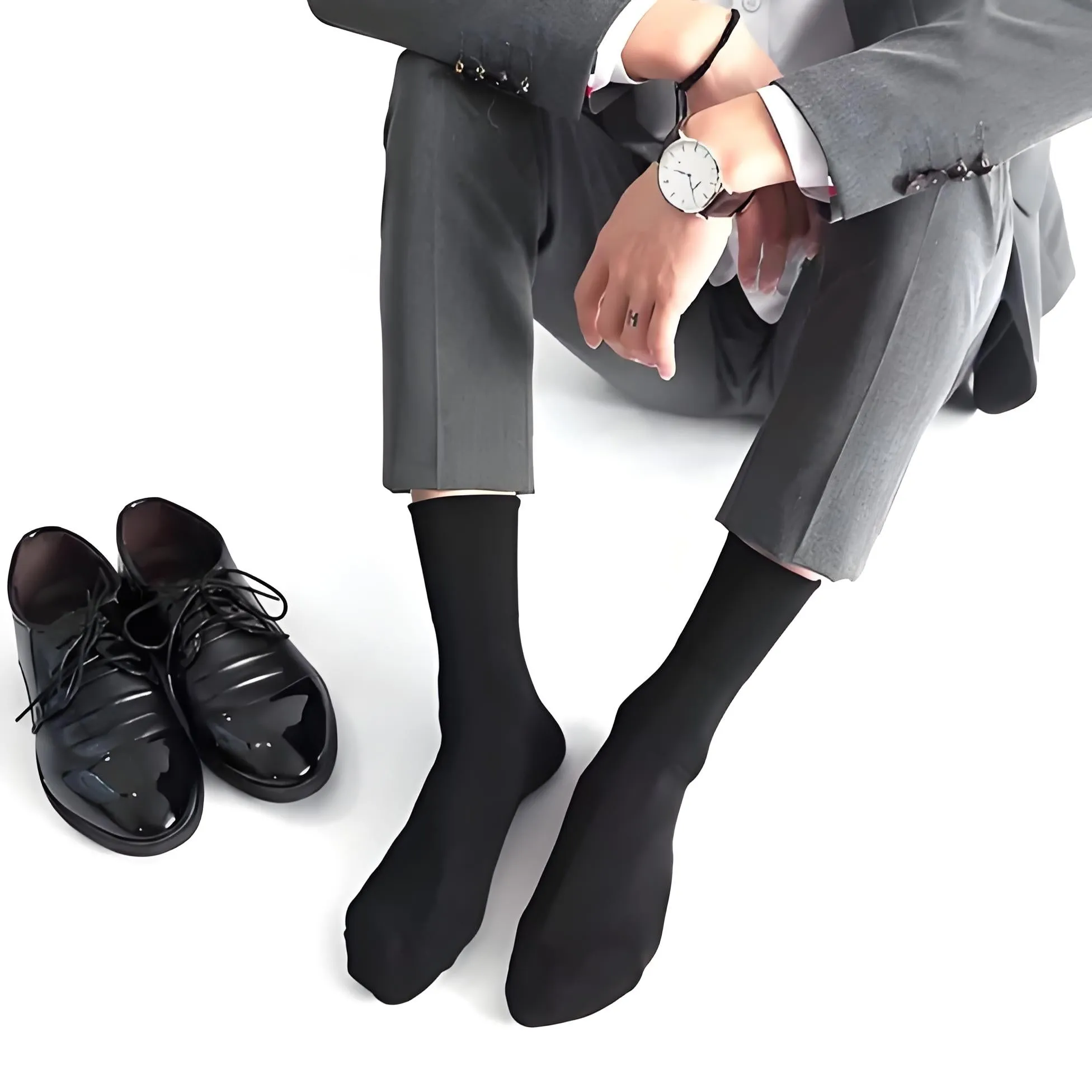 4-Pack Combed Cotton Mid-calf