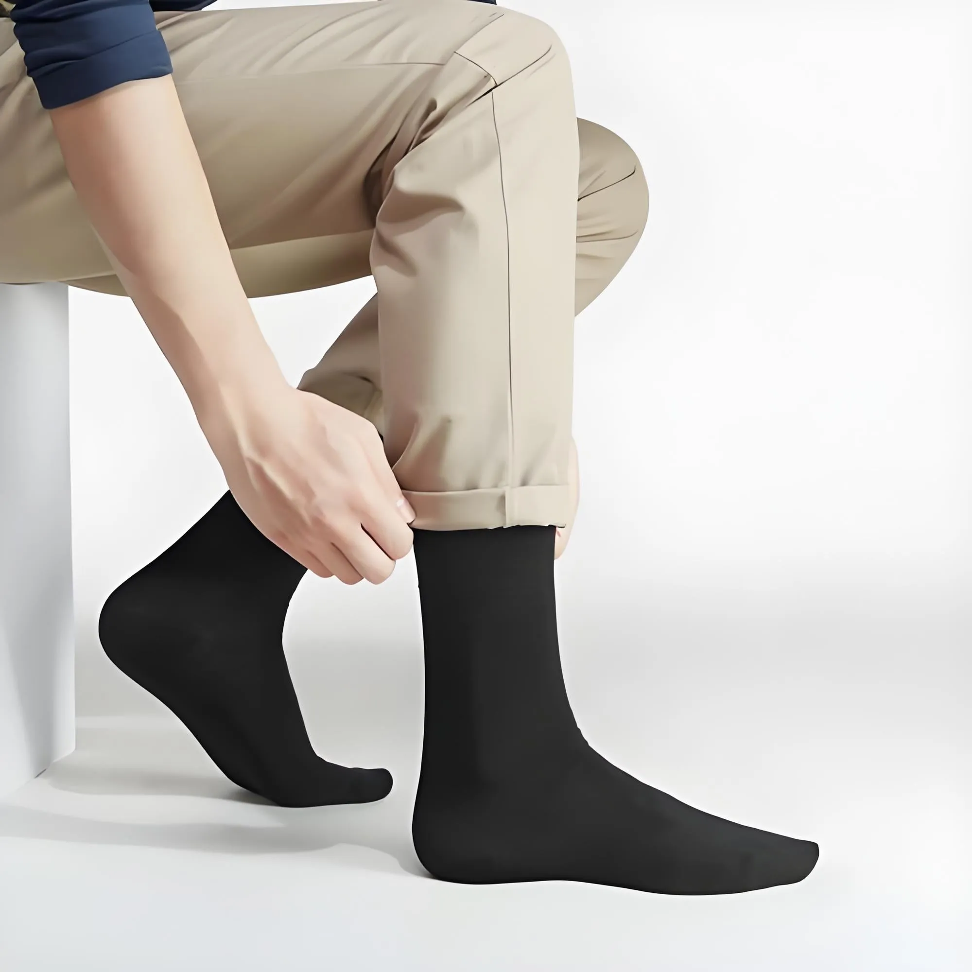 4-Pack Combed Cotton Mid-calf