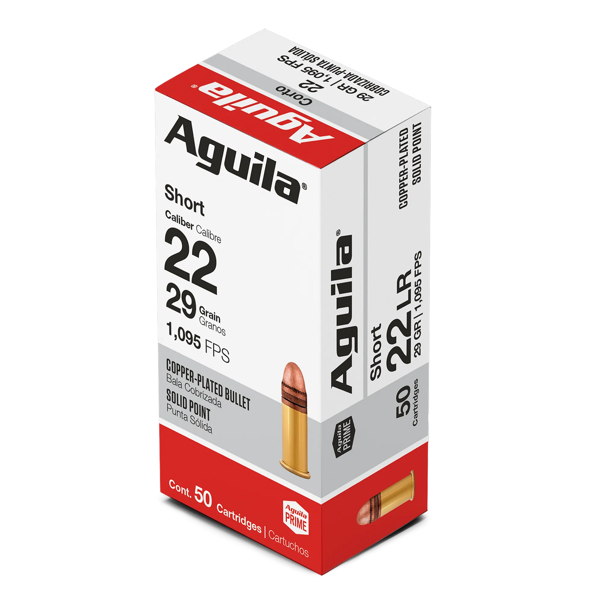AGUILA 22 SHORT HV SP 29GR AMMUNITION (50/BOX)