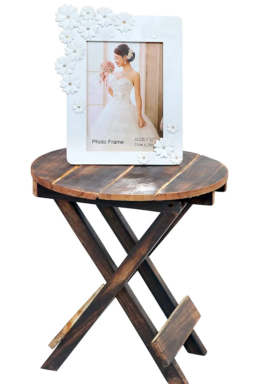 AR Handicrafts, Wooden Folding Table for Living Room Size-12 inch