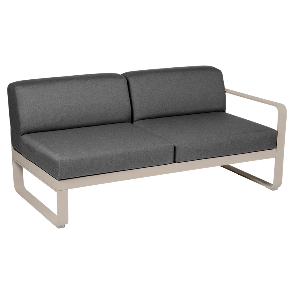BELLEVIE 2-SEATER RIGHT MODULE-GRAPHITE GREY CUSHION