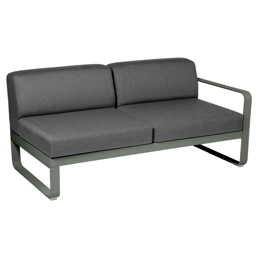 BELLEVIE 2-SEATER RIGHT MODULE-GRAPHITE GREY CUSHION