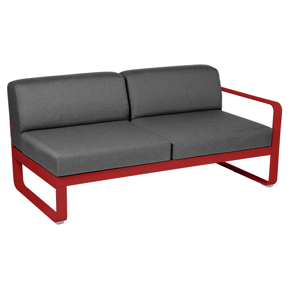 BELLEVIE 2-SEATER RIGHT MODULE-GRAPHITE GREY CUSHION