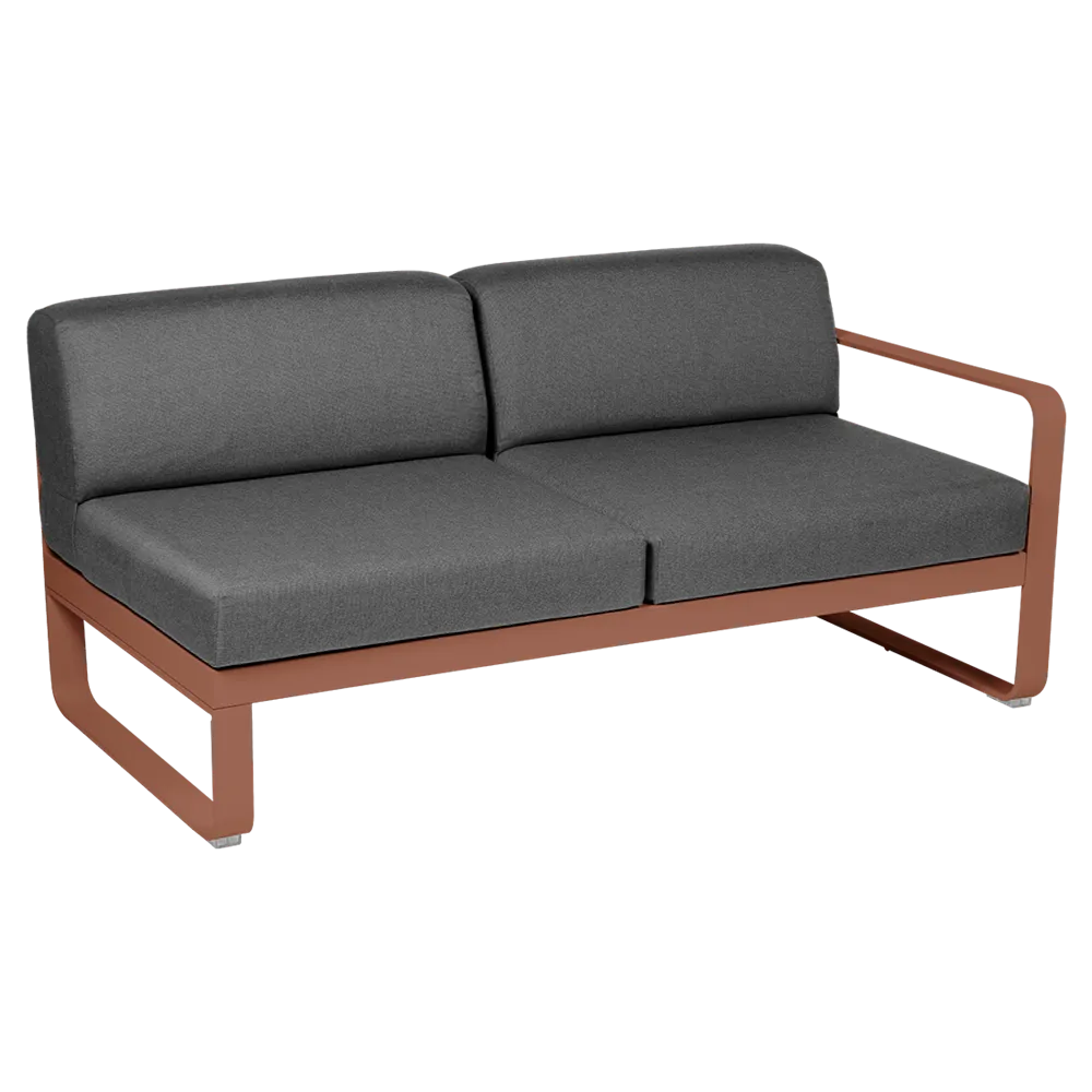 BELLEVIE 2-SEATER RIGHT MODULE-GRAPHITE GREY CUSHION