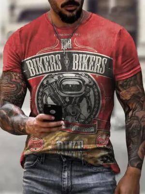 Bikers Vintage Print  T-Shirt