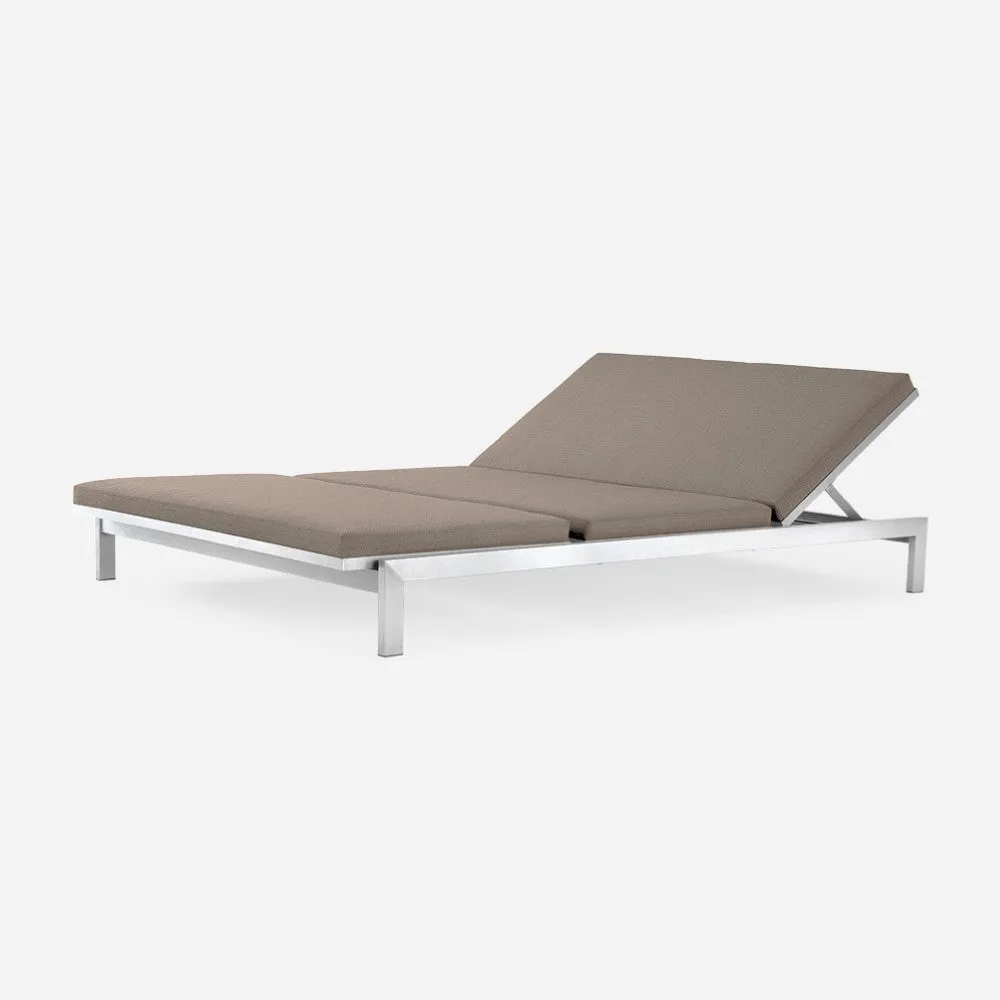 Case Study® Stainless Double Chaise - Upholstered