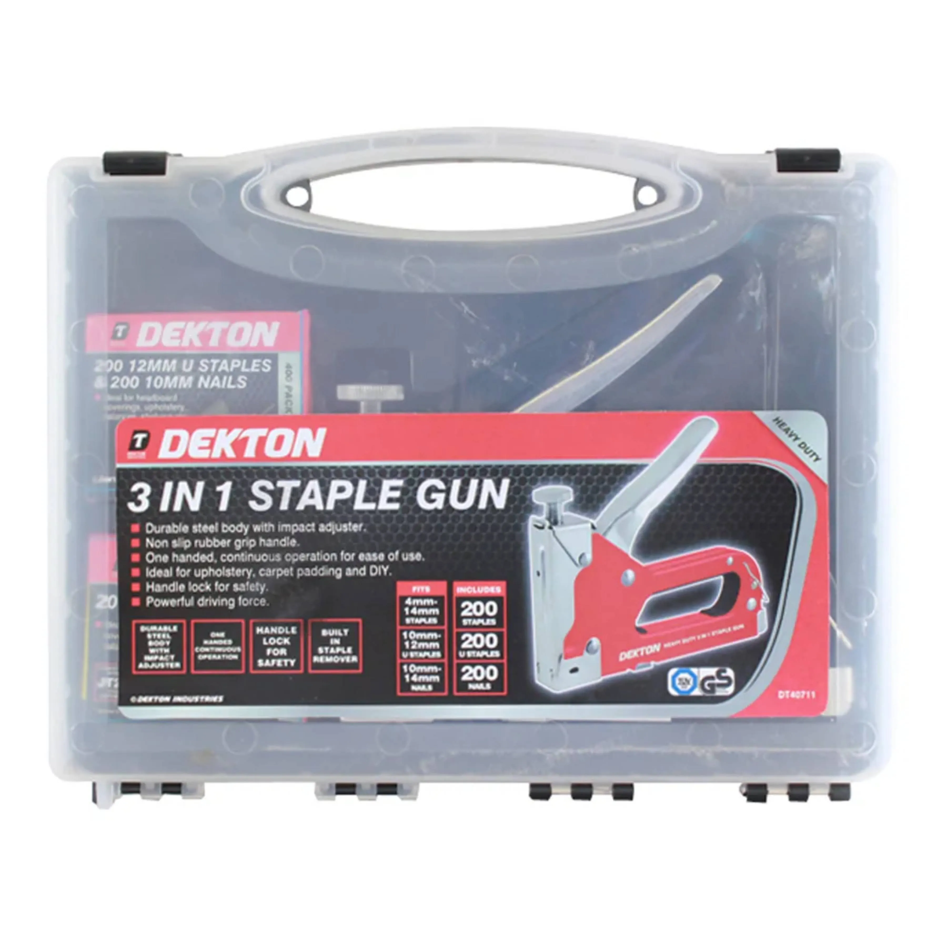 DEKTON 3-in-1 Staple Gun with Staples