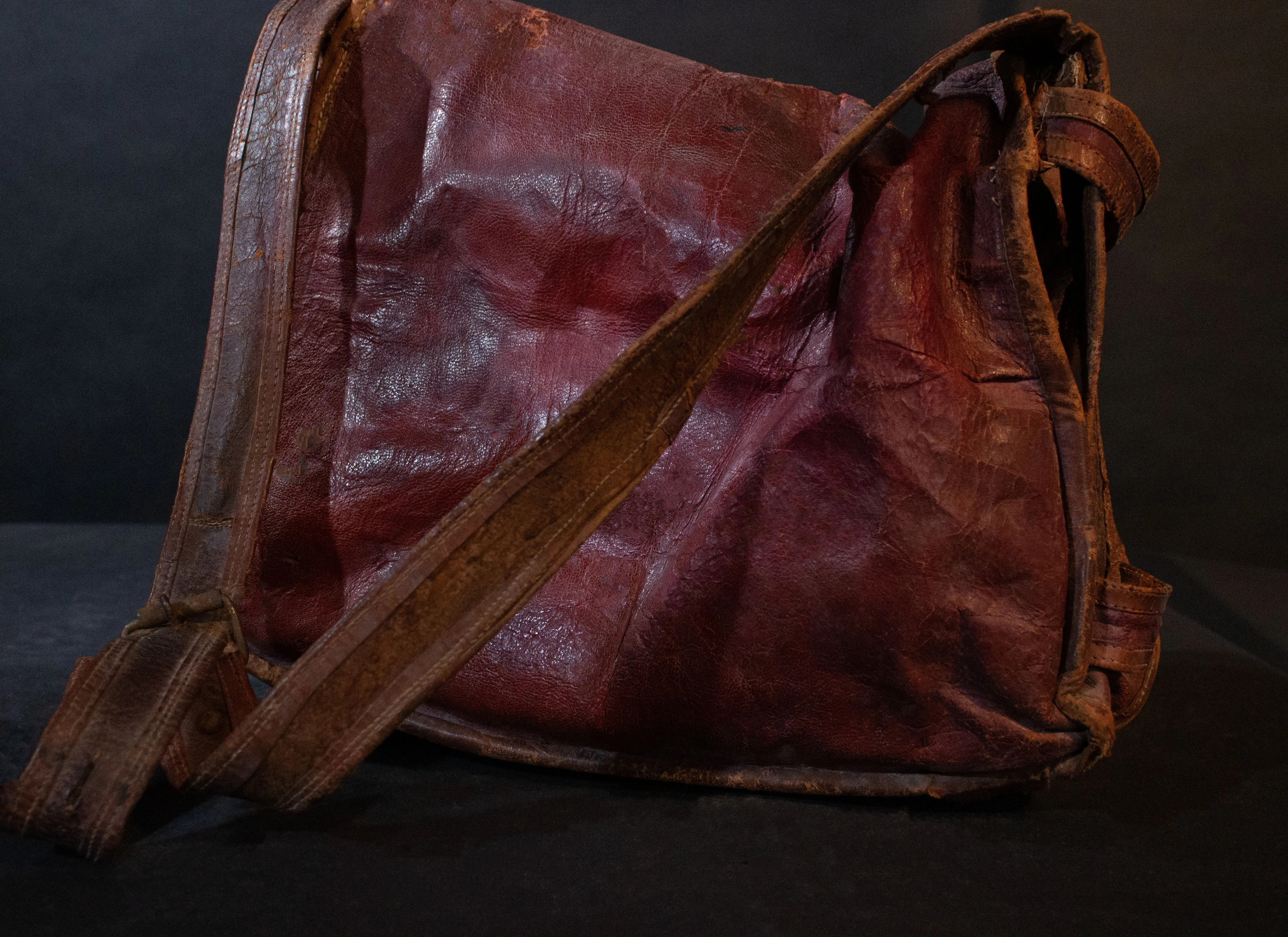 Embroidered Leather Vintage Indian Mailbag