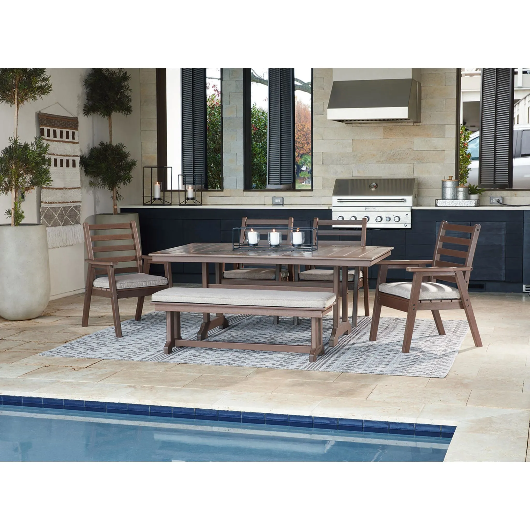 Emmeline 6 Piece Outdoor Dining Set