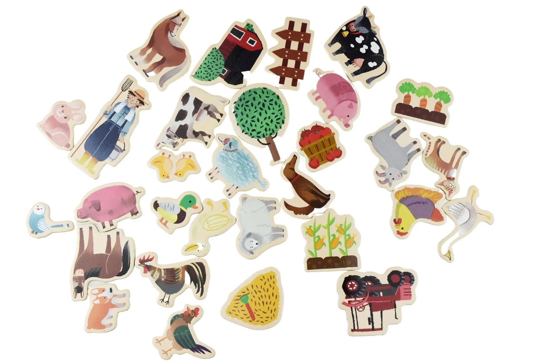 Fridge Friends 30 Piece Magnet Set - On the Farm