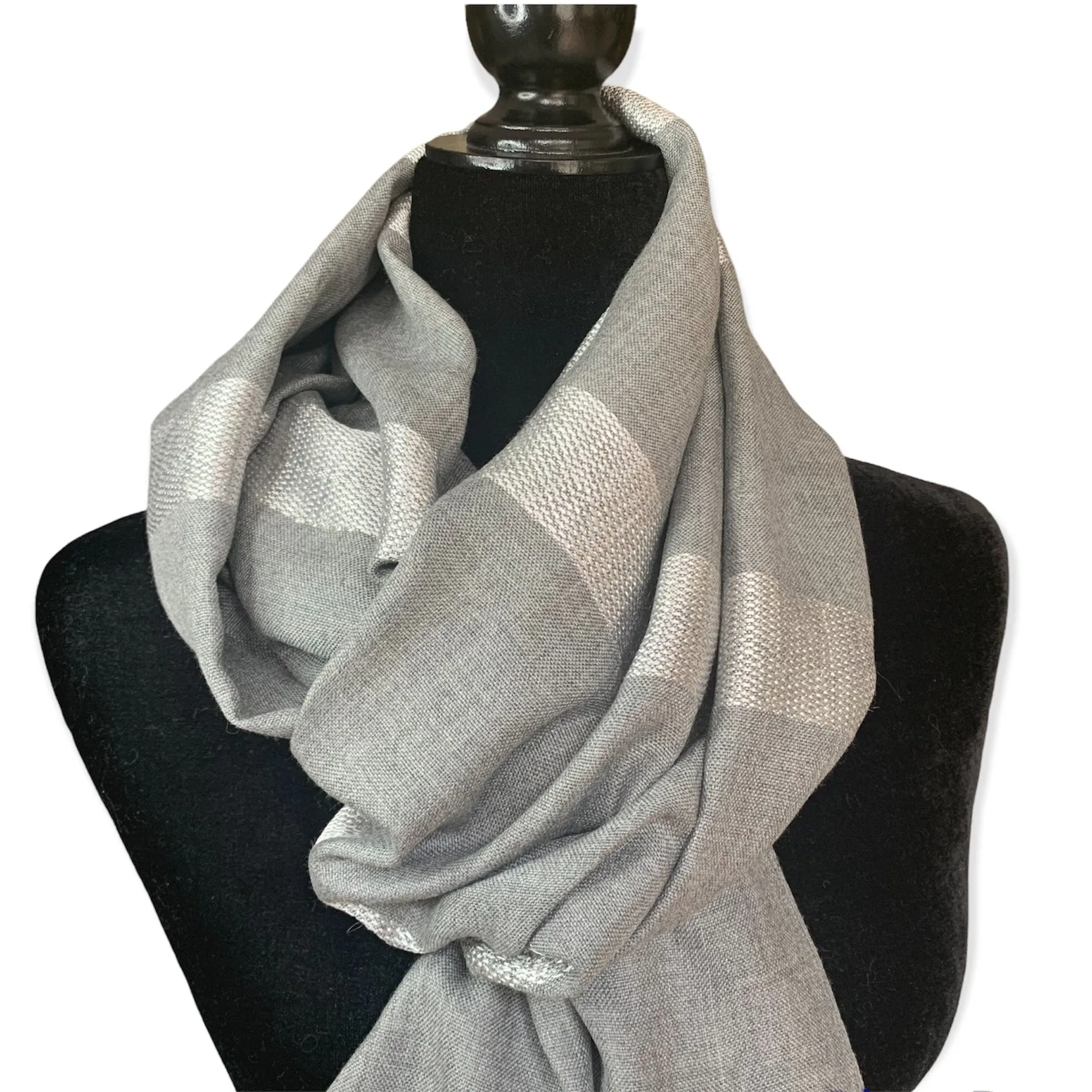 Helyat Handwoven Scarf - Silver