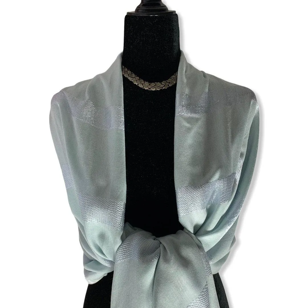 Helyat Handwoven Shawl - Light Blue