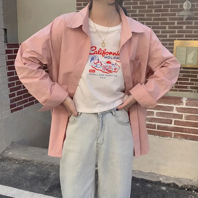 High Quality Women Shirt Fashion Elegant Office Ladies Blouse Long Sleeve Loose Korean Harajuku Spring Female Long Tops
