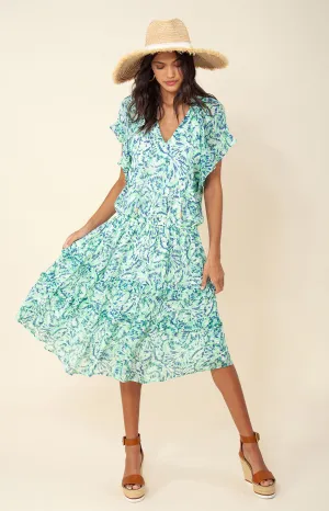 Honey Blouson Midi Dress