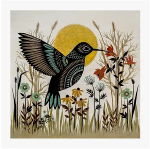 Humming in Garden Print