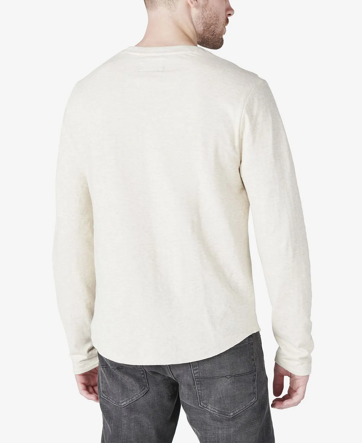 Men's duo-fold henley long sleeve sweater Lucky Brand, multi
