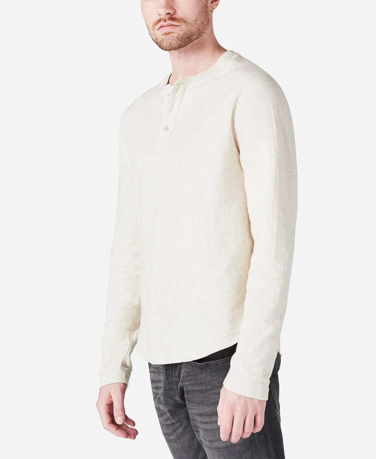 Men's duo-fold henley long sleeve sweater Lucky Brand, multi