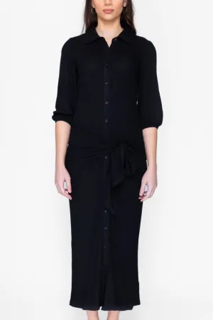 NAOMI DRESS 3/4 SLEEVES (BLACK)