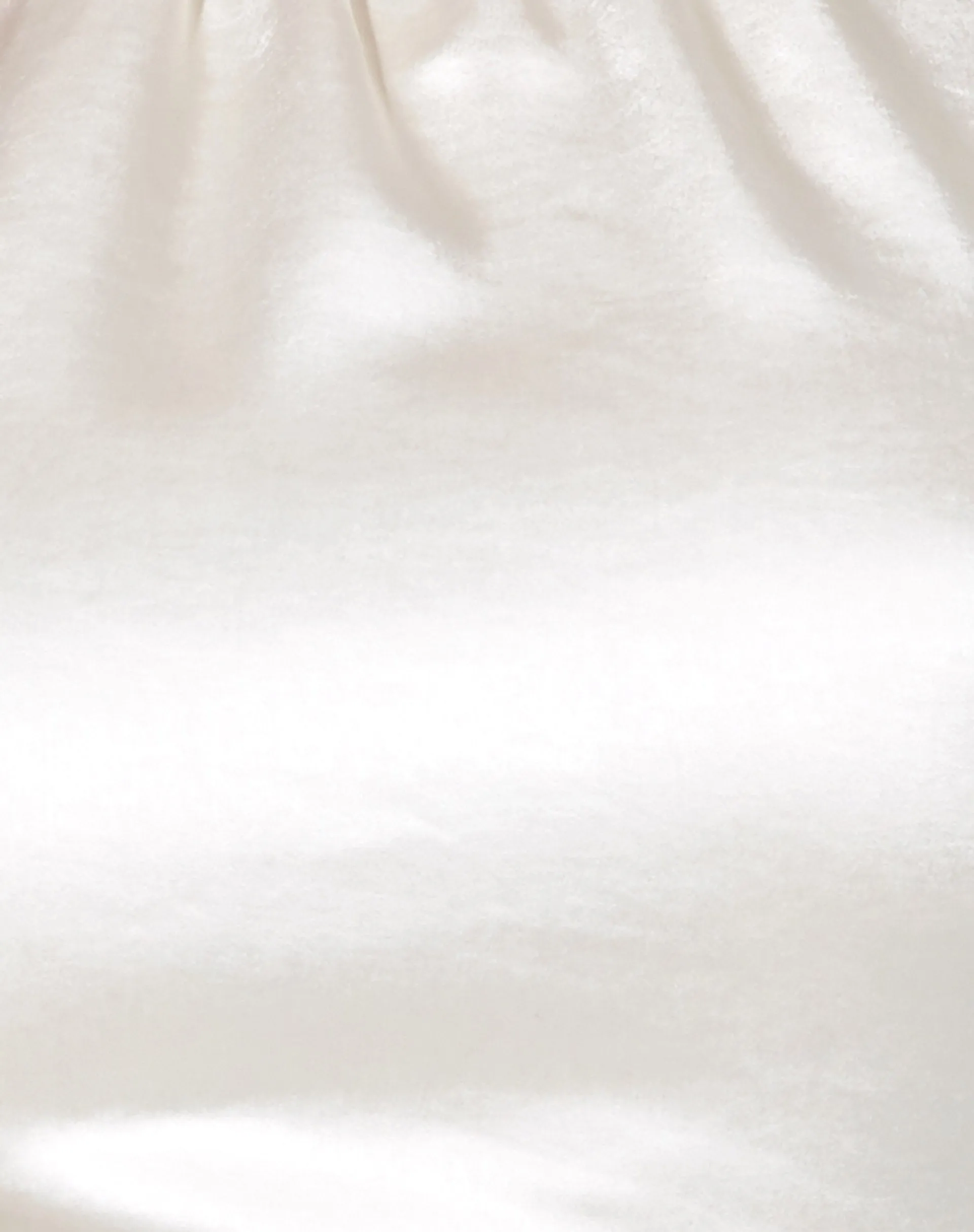 Noela Crop Top in Satin Ivory