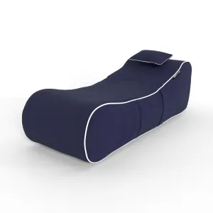 Noosa Indoor/Outdoor Bean Bag in Navy