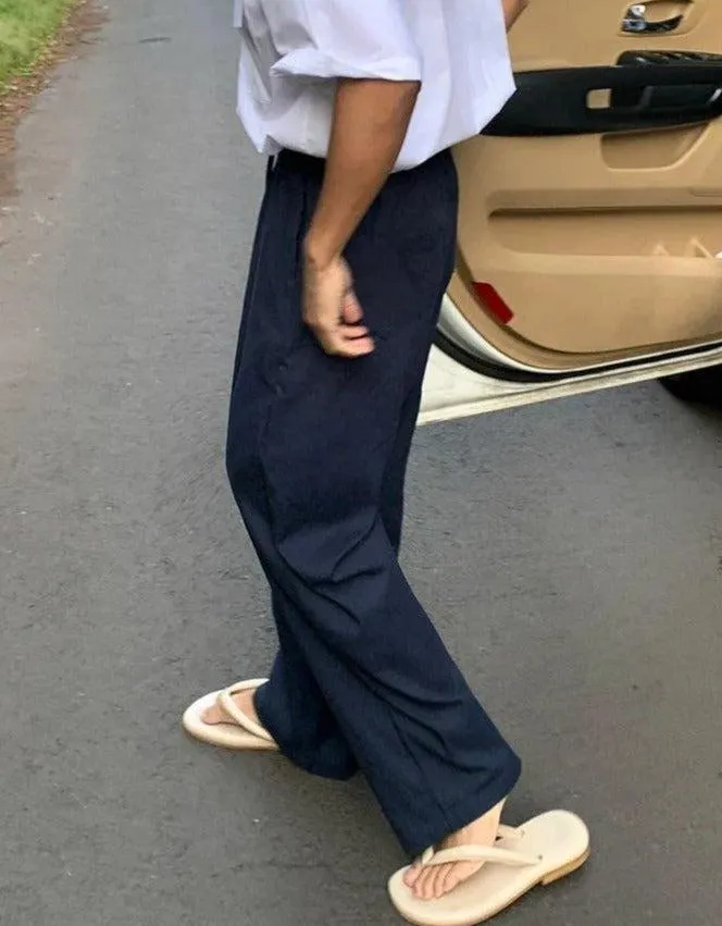 OH Drawstring Gartered Casual Pants