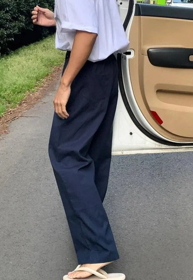 OH Drawstring Gartered Casual Pants