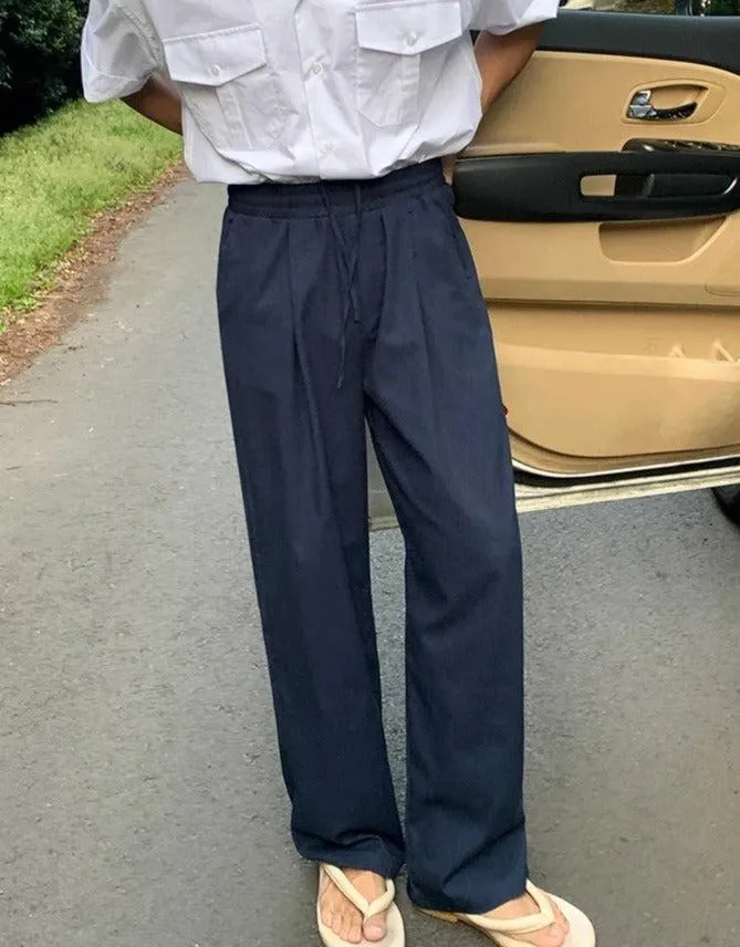 OH Drawstring Gartered Casual Pants