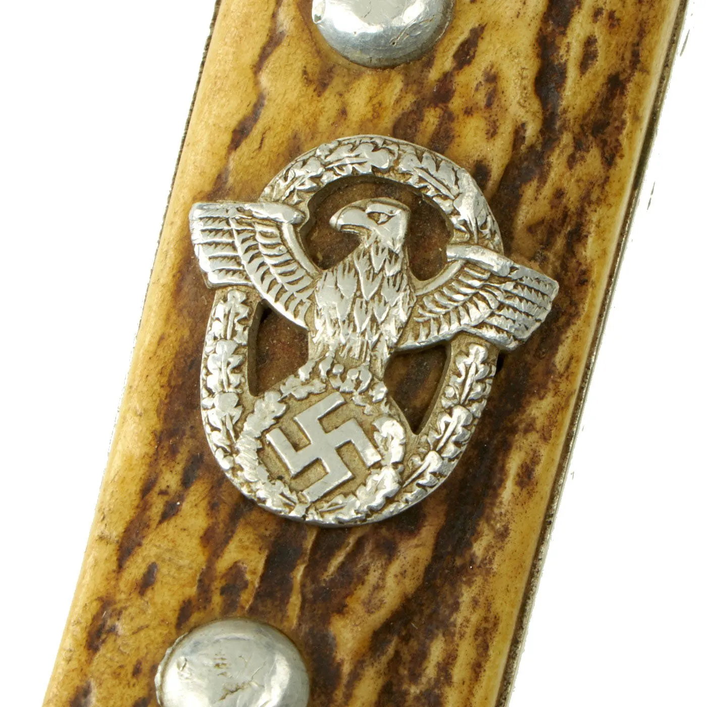 Original German WWII Unit Marked Rural Police Long Dress Bayonet by Alexander Coppel with Frog