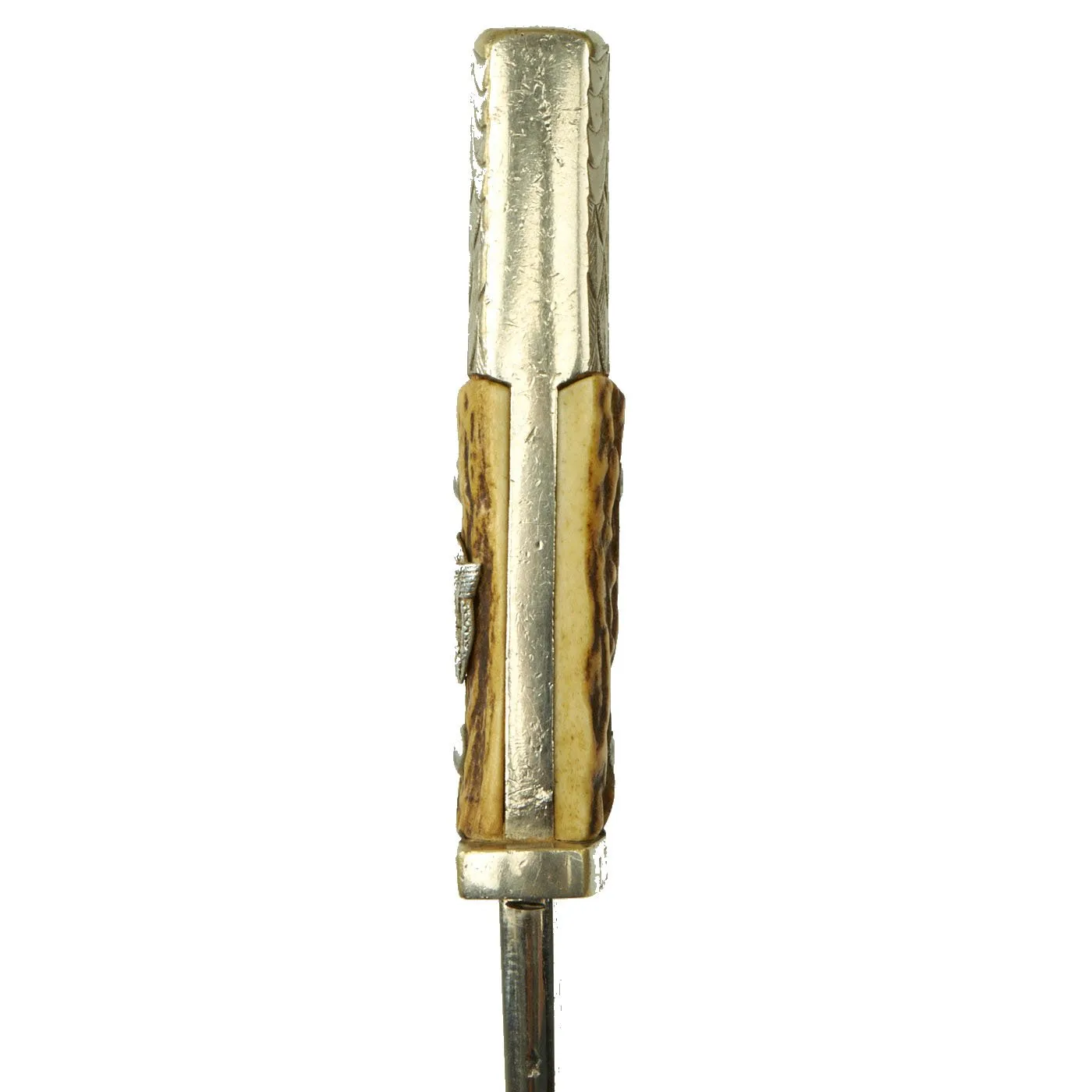 Original German WWII Unit Marked Rural Police Long Dress Bayonet by Alexander Coppel with Frog