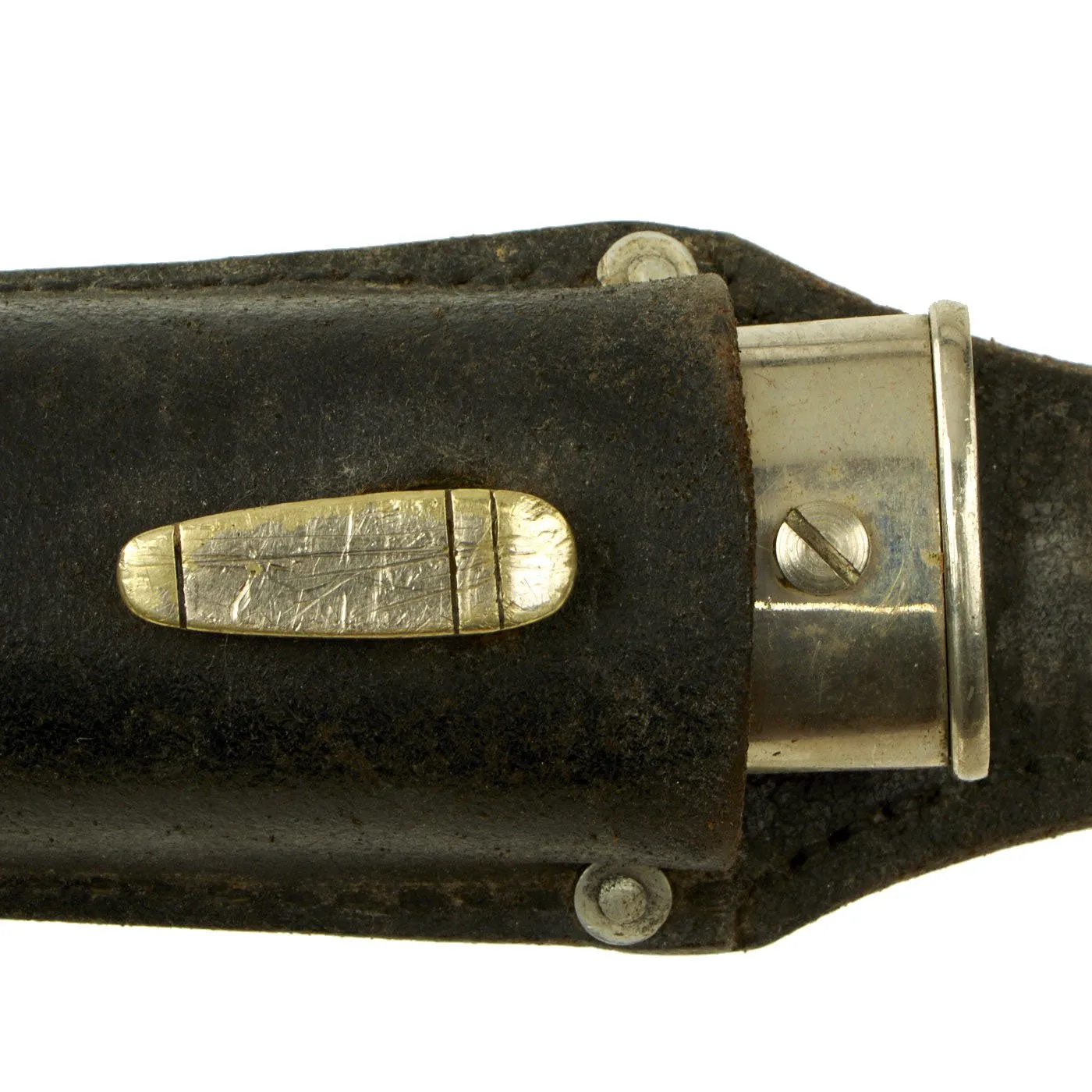 Original German WWII Unit Marked Rural Police Long Dress Bayonet by Alexander Coppel with Frog