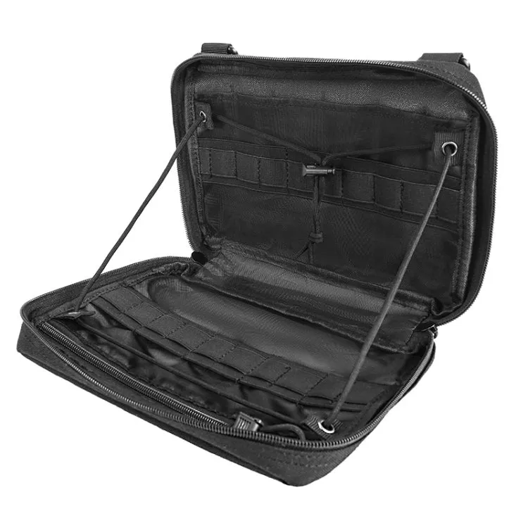 Outdoor Camping Multifunctional Storage Bag Hiking Equipment Organizer(Black)