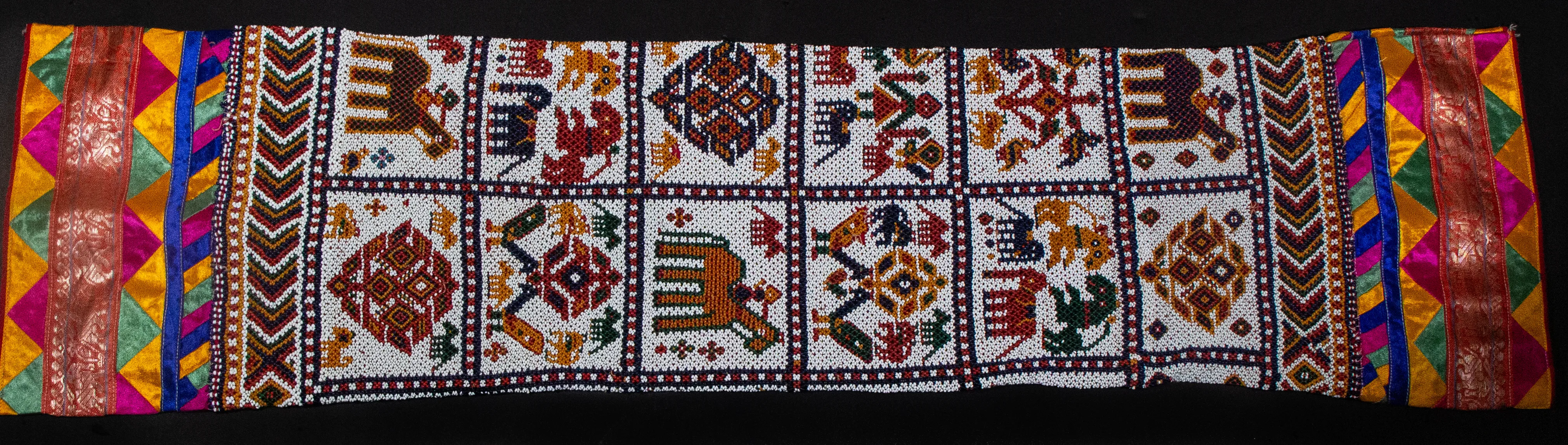 Pair of Beaded and Applique Pillows from India