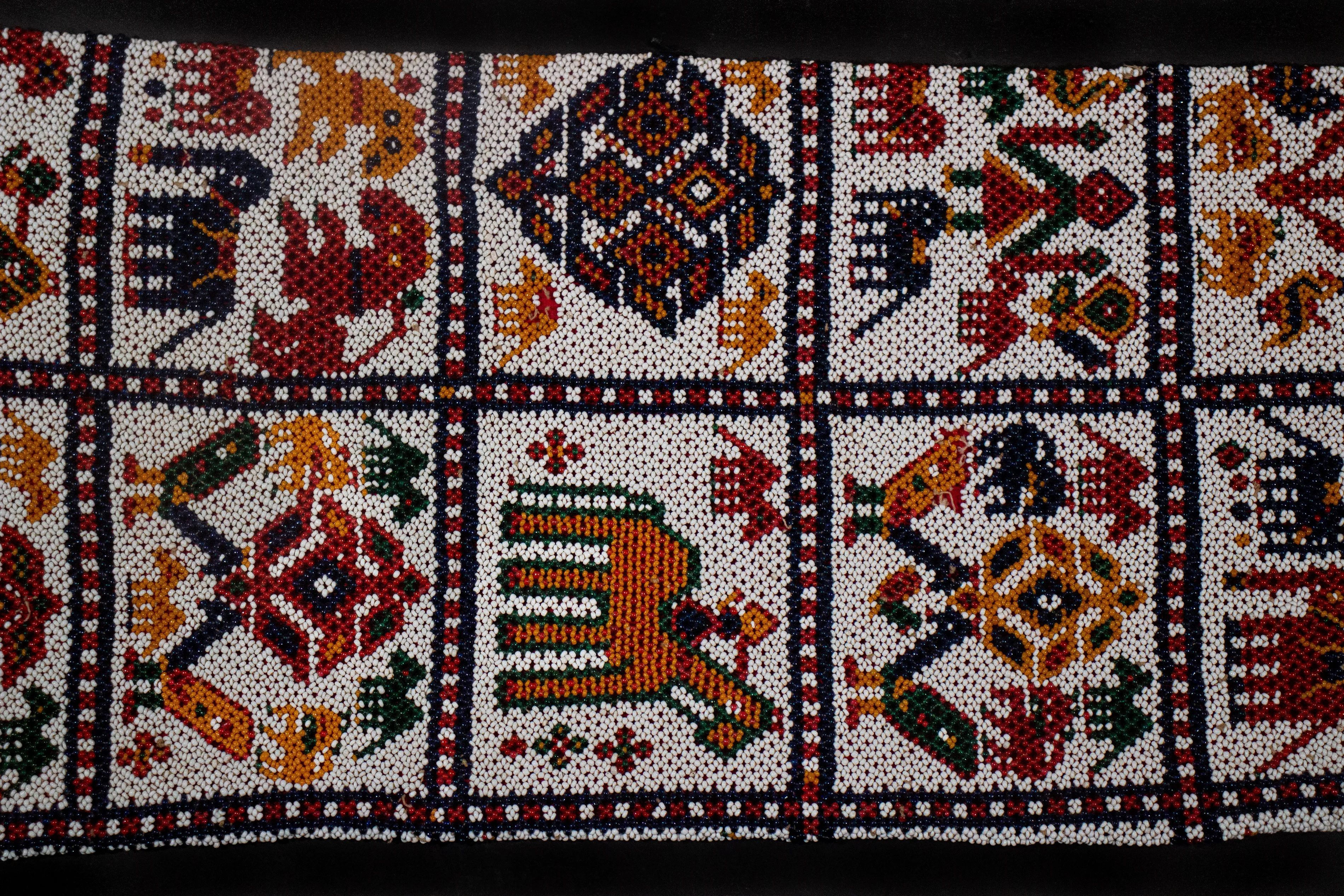 Pair of Beaded and Applique Pillows from India