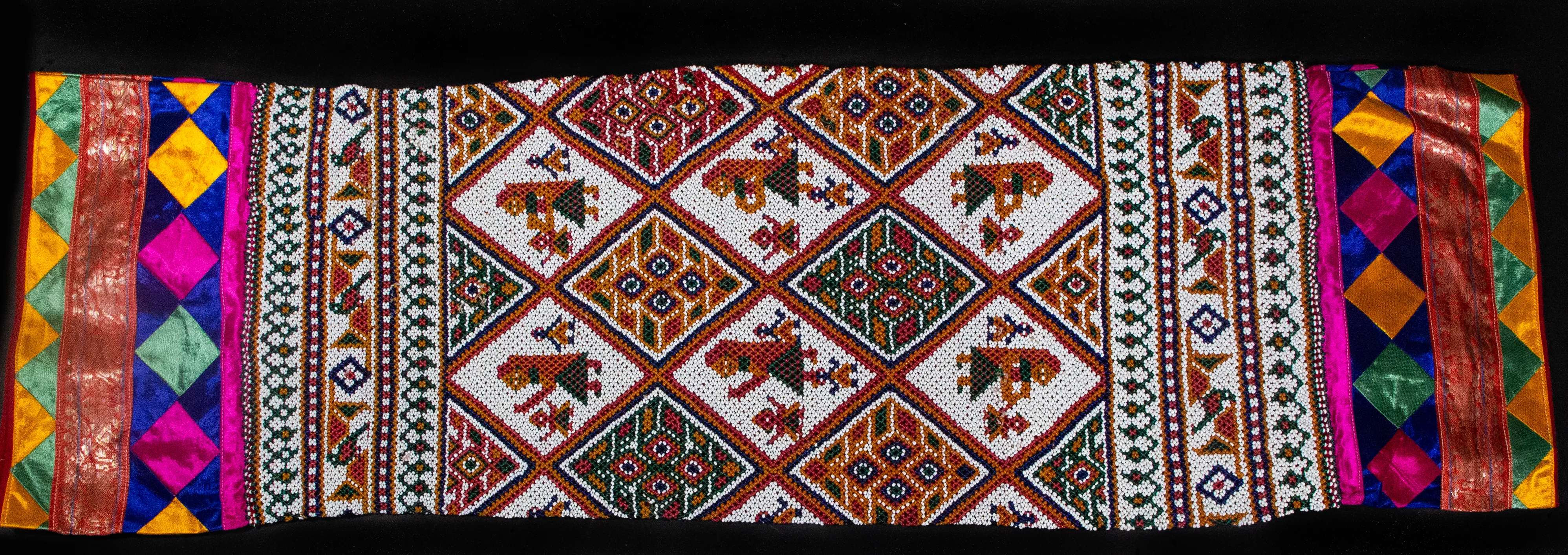 Pair of Beaded and Applique Pillows from India