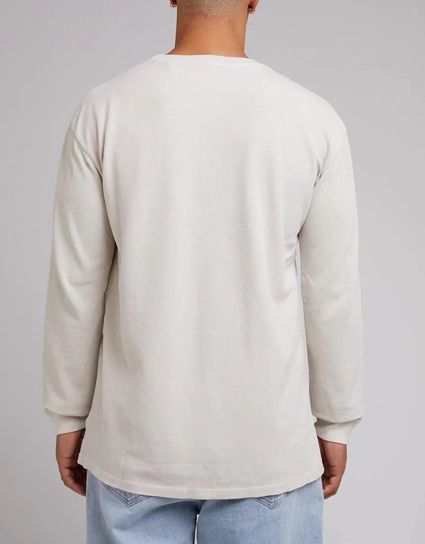 Pique Long Sleeve Bone