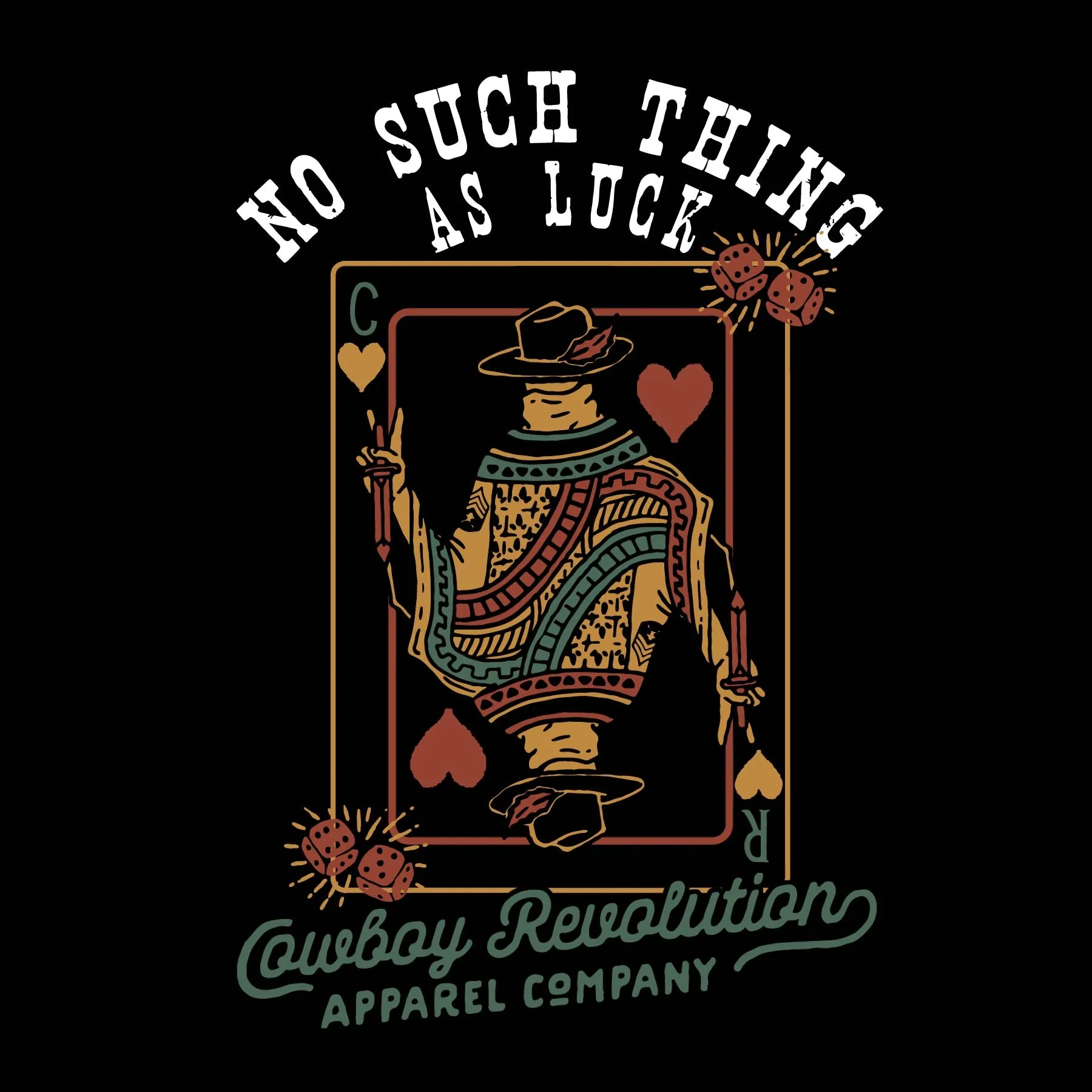"No Luck" COWBOY REVOLUTION SHORT SLEEVE TEE