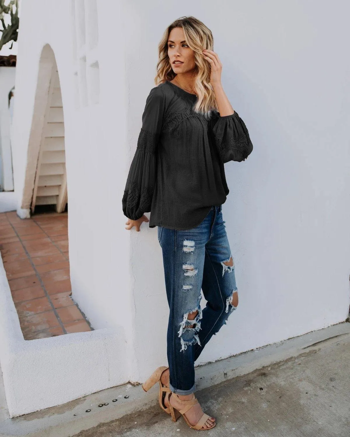 Rastia Blouse (Black)