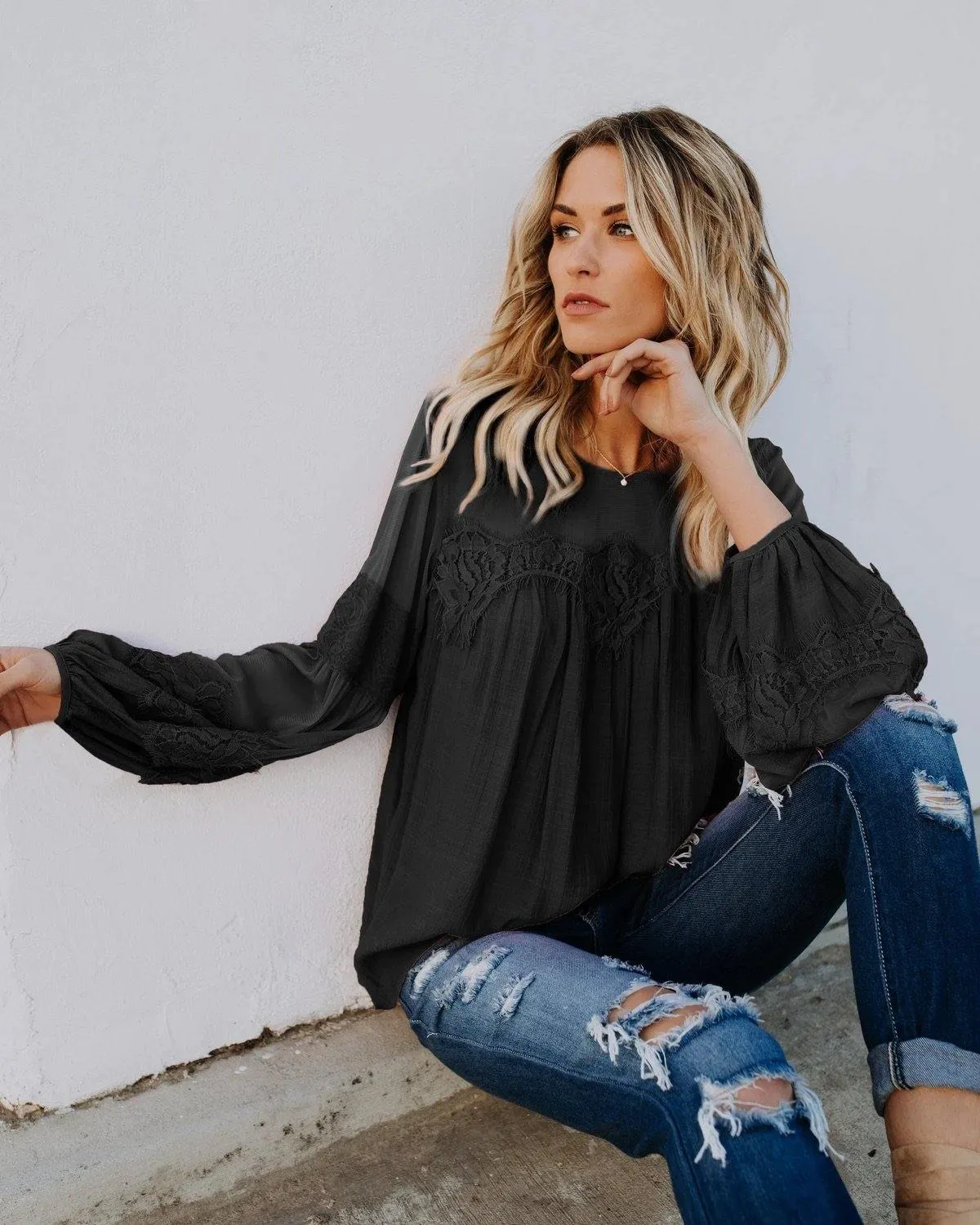 Rastia Blouse (Black)