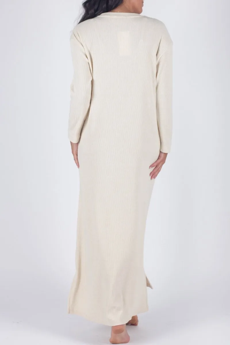 REESE DRESS LONG SLEEVE (IVORY)