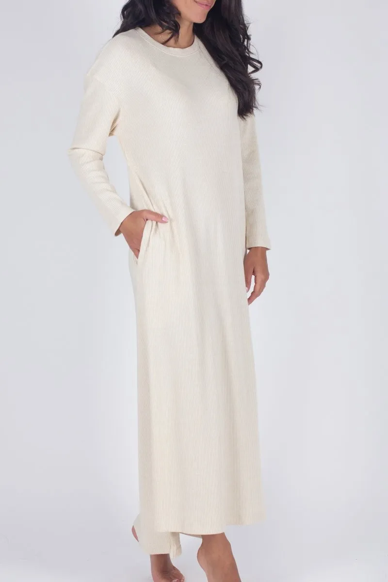 REESE DRESS LONG SLEEVE (IVORY)