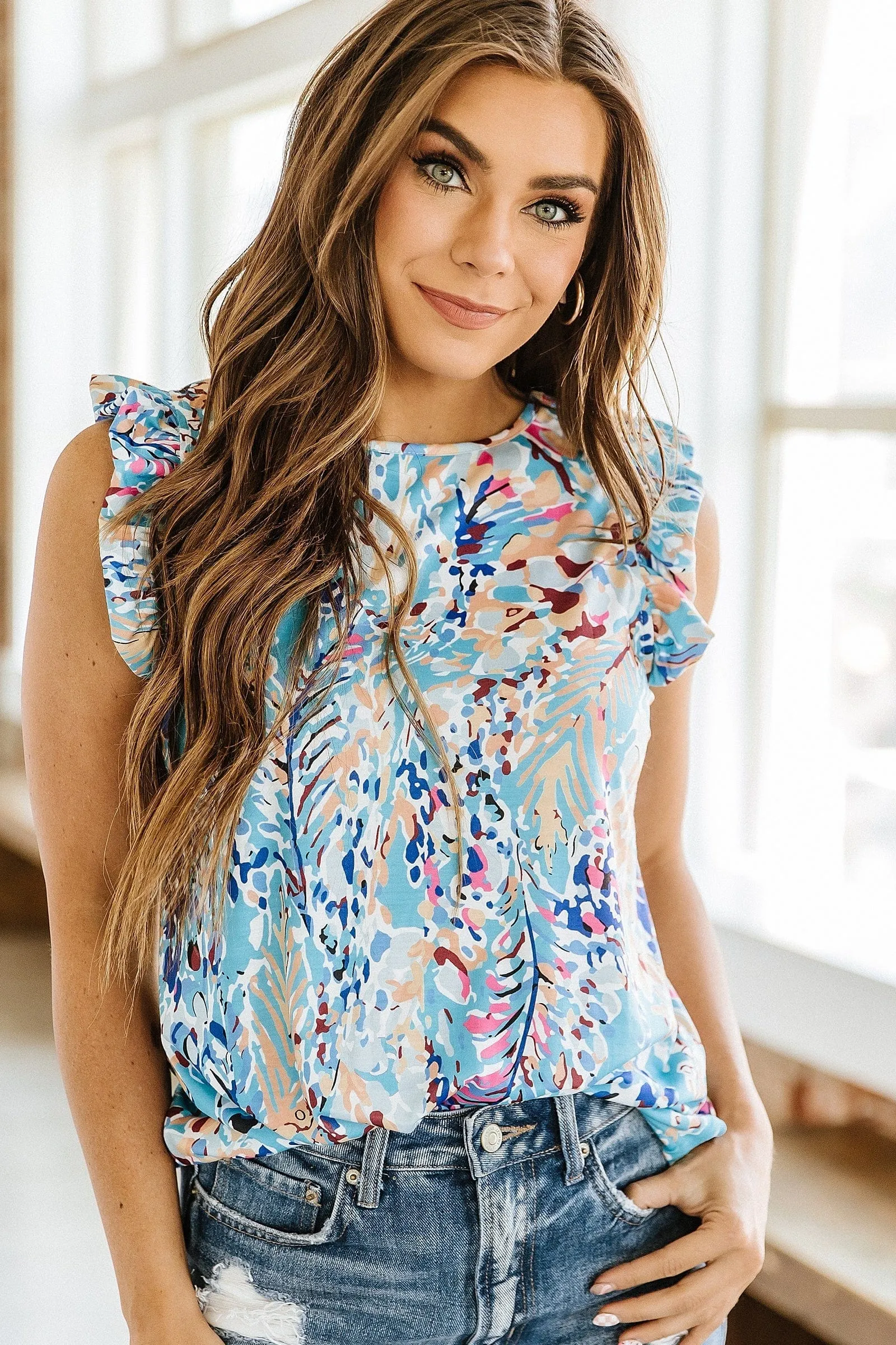 Rosy Boho Floral Print Top S-2XL | PRE ORDER