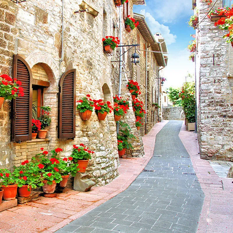 Rural Alley Landscape Wallpaper Mural (㎡)