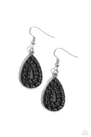 Rural Replica - Black Earrings - Paparazzi Accessories