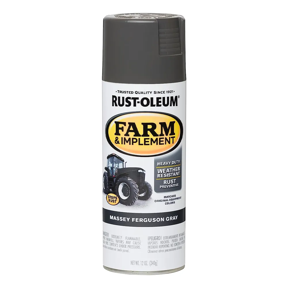 RUST-OLEUM Farm Equipment Spray Paint Massey Ferguson Grey 340g Aerosol x 3 Pack