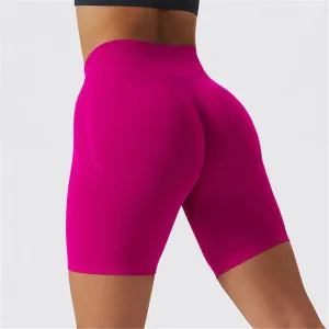 S - XL 11 Colors Yoga Shorts Gym Sport Shorts Butt Lift High Waist Shorts For Women Breathable Fitness Seamless Sportwear A091S